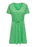 Onlmay S/S V-Neck Short Dress Jrs Noos ONLY Green