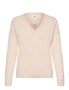 Objthess L/S V-Neck Knit Pullover Noos Object Pink