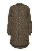 Kashally Quilted Coat Kaffe Green