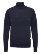 Slhmaine Ls Knit Roll Neck W Noos Selected Homme Navy