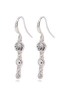 Lucia Recycled Crystal Earrings Silver-Plated Pilgrim Silver