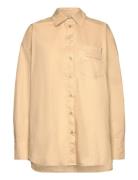 Cotton Poplin Pleated Back Shirt REMAIN Birger Christensen Beige