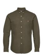 Slim Fit Garment-Dyed Oxford Shirt Polo Ralph Lauren Green