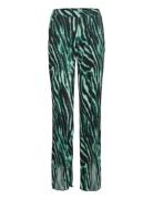 Pleata Slit Pants Bzr Patterned