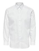 Slhslimnathan-Solid Shirt Ls B Selected Homme White