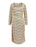 Objjabin L/S Slim Dress 126 Object Patterned