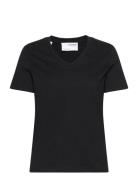 Slfessential Ss V-Neck Tee Noos Selected Femme Black