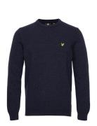 Crew Neck Lambswool Blend Jumper Lyle & Scott Navy