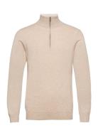 Man Half Zip Davida Cashmere Cream