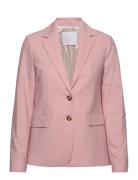 Peak Lapel Suit Blazer Mango Pink