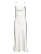 Objsateen S/L Midi Dress A Fair Div Object White