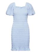 Rikko Solid Dress A-View Blue