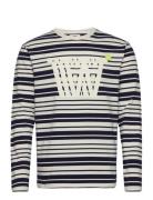 Mel Stripe Long Sleeve Double A By Wood Wood Cream