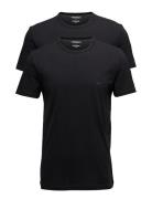 Mens Knit 2Pack Tsh Emporio Armani Black