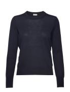 Merino R-Neck Sweater Filippa K Blue