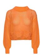 Objcarome L/S Knit Pullover 126 Object Orange