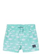 Printed Swimming Trunks Mango Blue