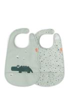 Bib W/Velcro 2-Pack Croco D By Deer Blue