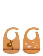 Silic Bib 2-Pack Raffi D By Deer Orange