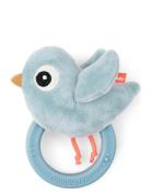 Sensory Rattle W/Teether Birdee Blue D By Deer Blue