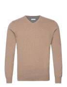 Basic V Neck Sweater Tom Tailor Brown