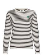 Moa Stripe Long Sleeve Gots Double A By Wood Wood White