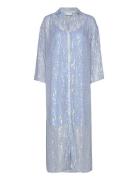 Long Shimmer Dress Coster Copenhagen Blue