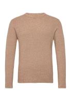 Slhrocks Ls Knit Crew Neck W Selected Homme Brown