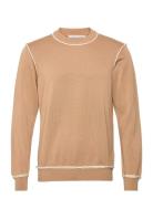 Beckett Contrast Jumper Wood Wood Beige