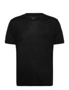 Panos Emporio Wool Short Sleeve Top Panos Emporio Black