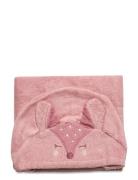 Organic Hooded Bath Towel Pippi Pink