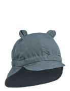 Gorm Linen Sun Hat With Ears Liewood Blue