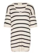 Sway Rib Tunic Stripe Moshi Moshi Mind White