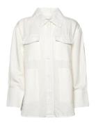 Linen Viscose Shirt Jacket GANT White