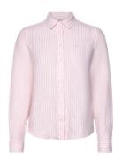 Reg Linen Stripe Shirt GANT Pink