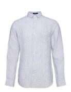 Reg Linen Stripe Shirt GANT Blue