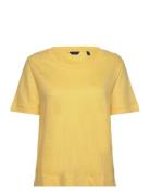 D2. Linen Ss T-Shirt GANT Yellow