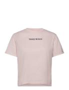 Tjw Cls Serif Linear Tee Tommy Jeans Pink
