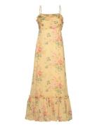 Chiffon Strap Dress By Ti Mo Yellow