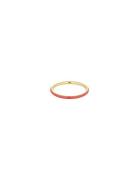 Classic Stack Ring Design Letters Red