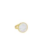 Pearl Lollipop Ring 17Mm Design Letters Gold