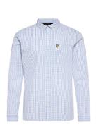 Ls Slim Fit Gingham Shirt Lyle & Scott Blue