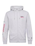 Sportswear Logo Loose Zip Hood Superdry Grey