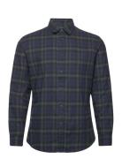 Slhslimowen-Flannel Shirt Ls Noos Selected Homme Navy