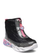 Girls Sweetheart Lights - Heart Hugger Skechers Black