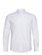 Slim-Fit Striped Cotton Twill Suit Shirt Mango White