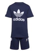 Adidas Rekive Shorts And Tee Set Adidas Originals Navy