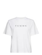 Slfvilja Ss Printed Tee W Noos Selected Femme White