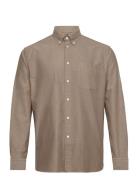 Slhregrick-Ox Shirt Ls Noos Selected Homme Beige