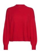 Women Sweaters Long Sleeve Esprit Casual Red